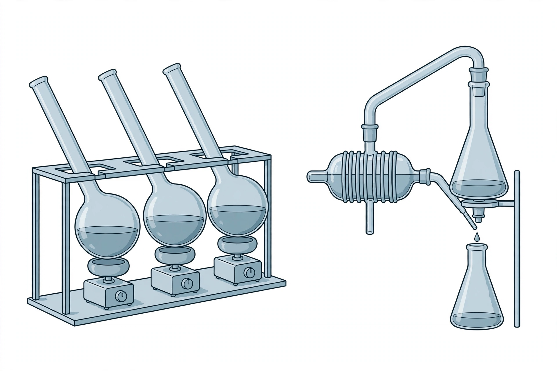 Kjeldahl digestion rack and distillation unit