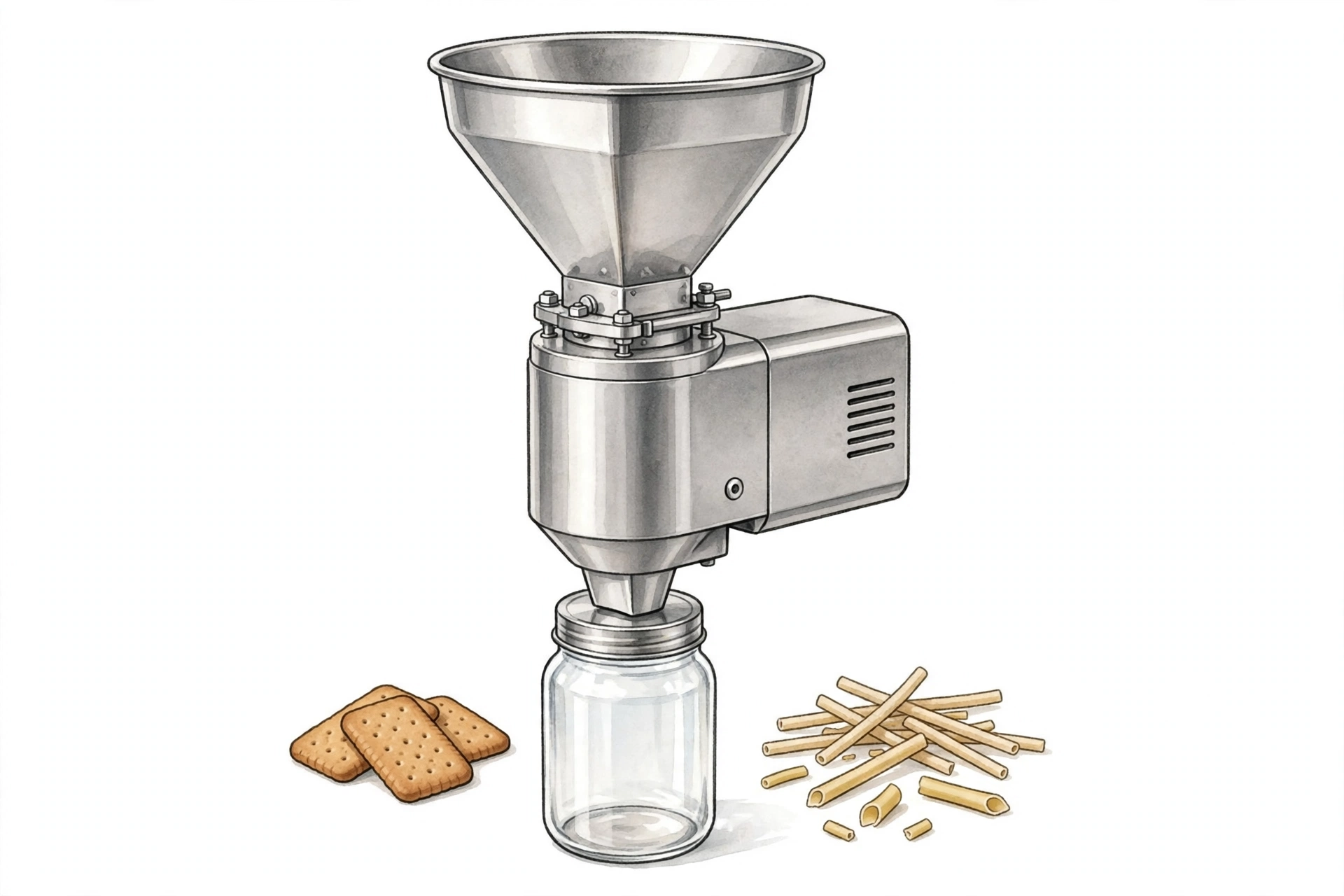 Laboratory sample grinder with collection jar